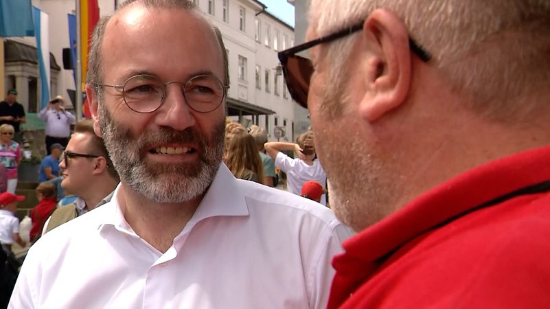 Manfred Weber, Spitzenkandidat der CSU beim Wahlkampf zur Europawahl