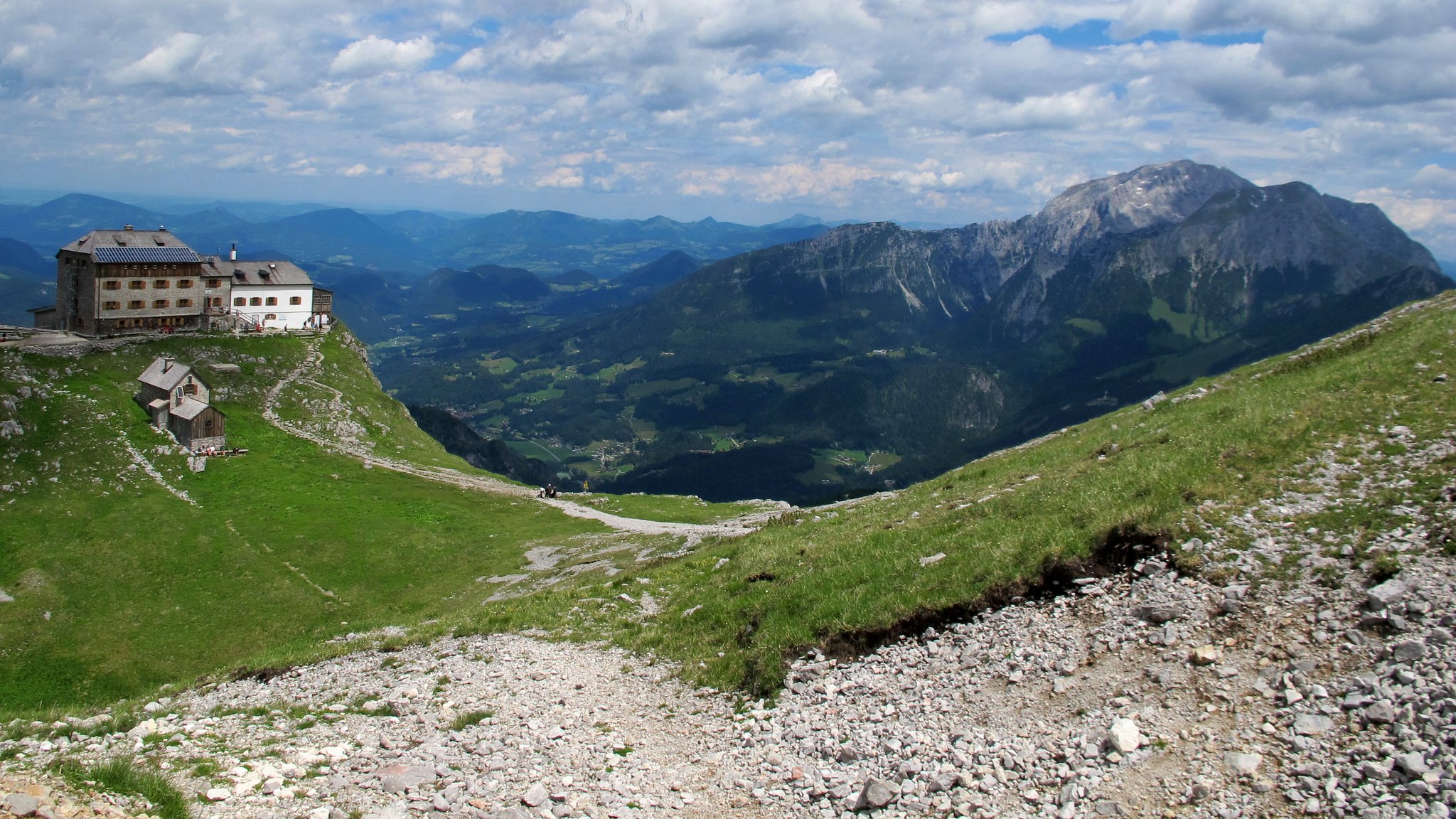 Das Watzmannhaus im Nationalpark Berchtesgadener.