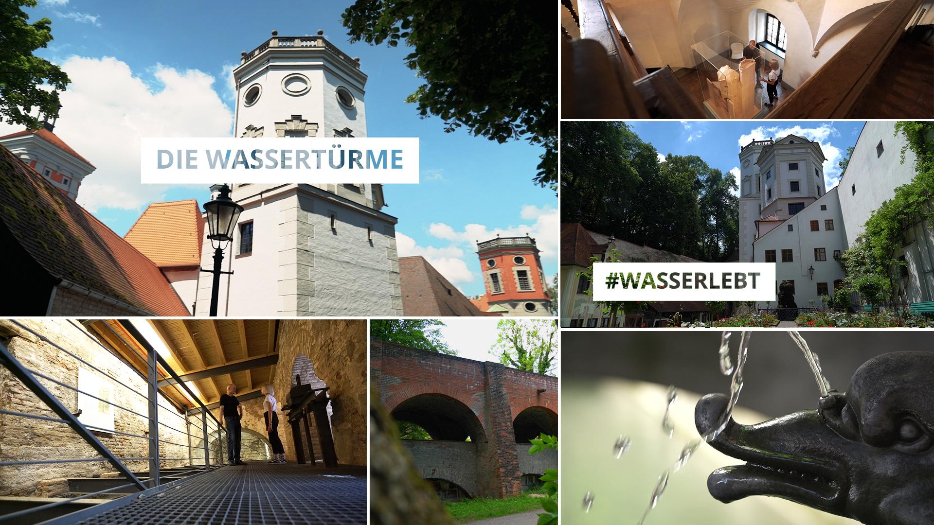 Wassertürme am Roten Tor in Augsburg