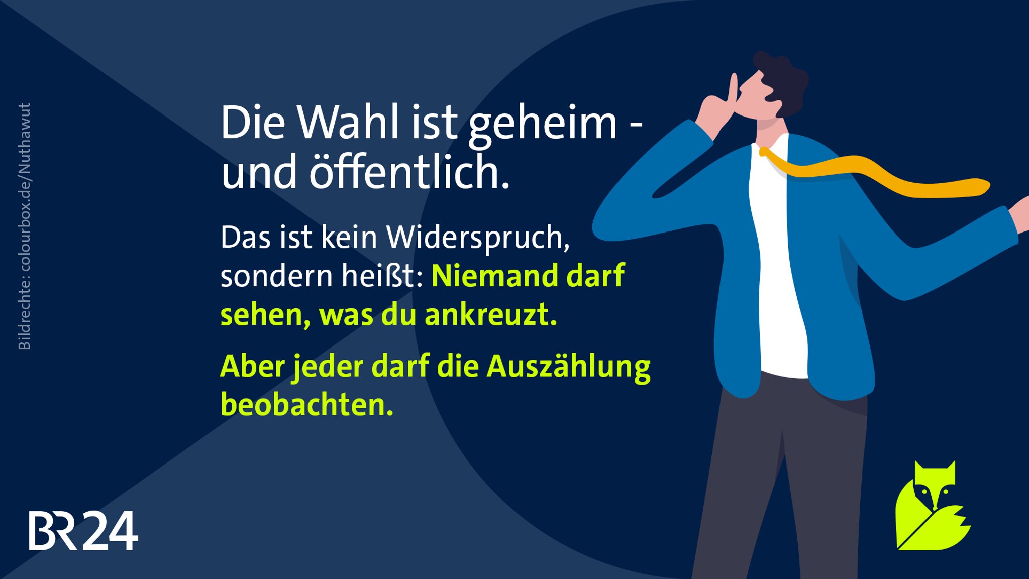 Die Wahl ist geheim - und öffentlich.