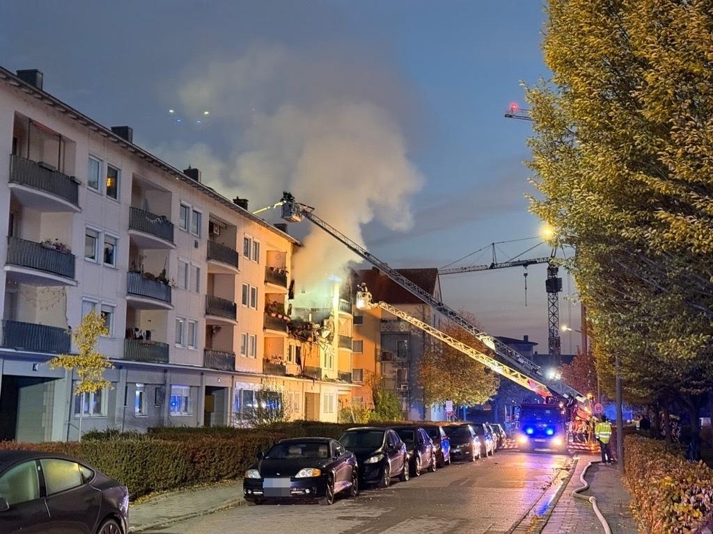 Explosion and fire at Regensburg apartment building injure several