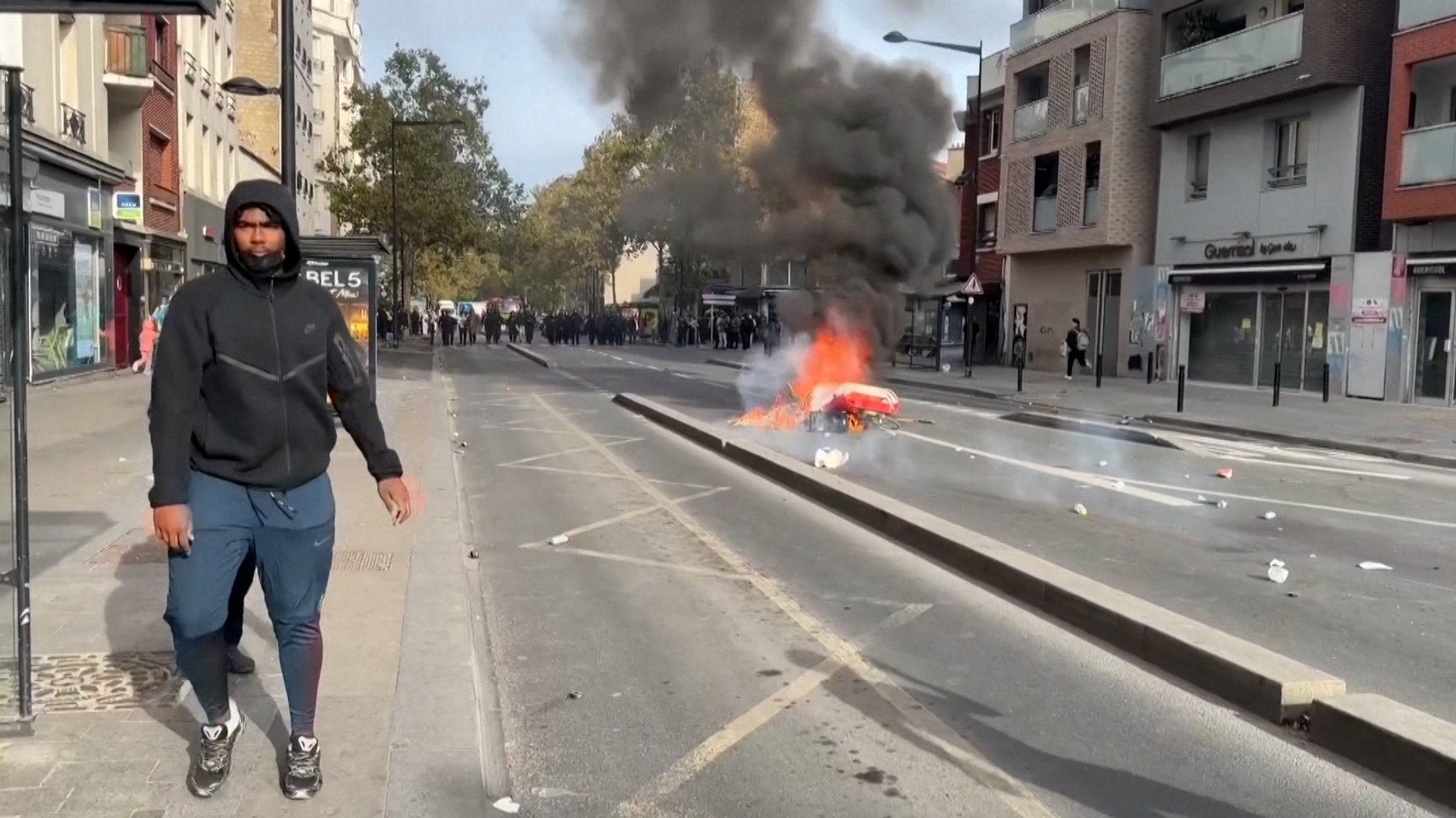 Neue Ausschreitungen bei Schülerprotesten in Frankreich | Bild: Bayerischer Rundfunk 2026 Neue Ausschreitungen bei Schülerprotesten in Frankreich