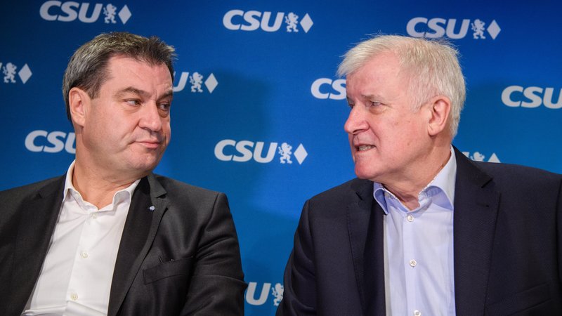 Archivbild: Markus Söder und Horst Seehofer | Bild: picture alliance/dpa | Matthias Balk Archivbild: Markus Söder und Horst Seehofer
