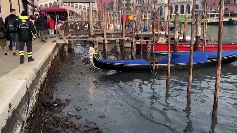Unter anderem Venedig leidet unter Trockenheit