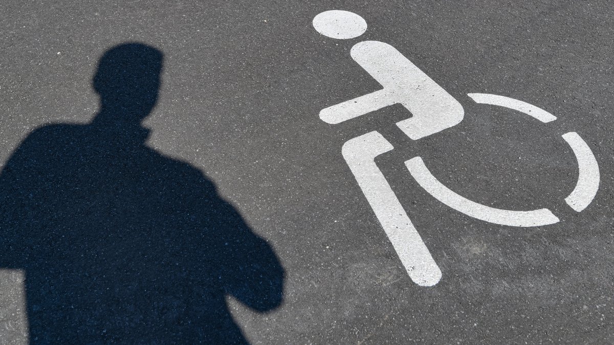 Piktogramm für einen Behindertenparkplatz 