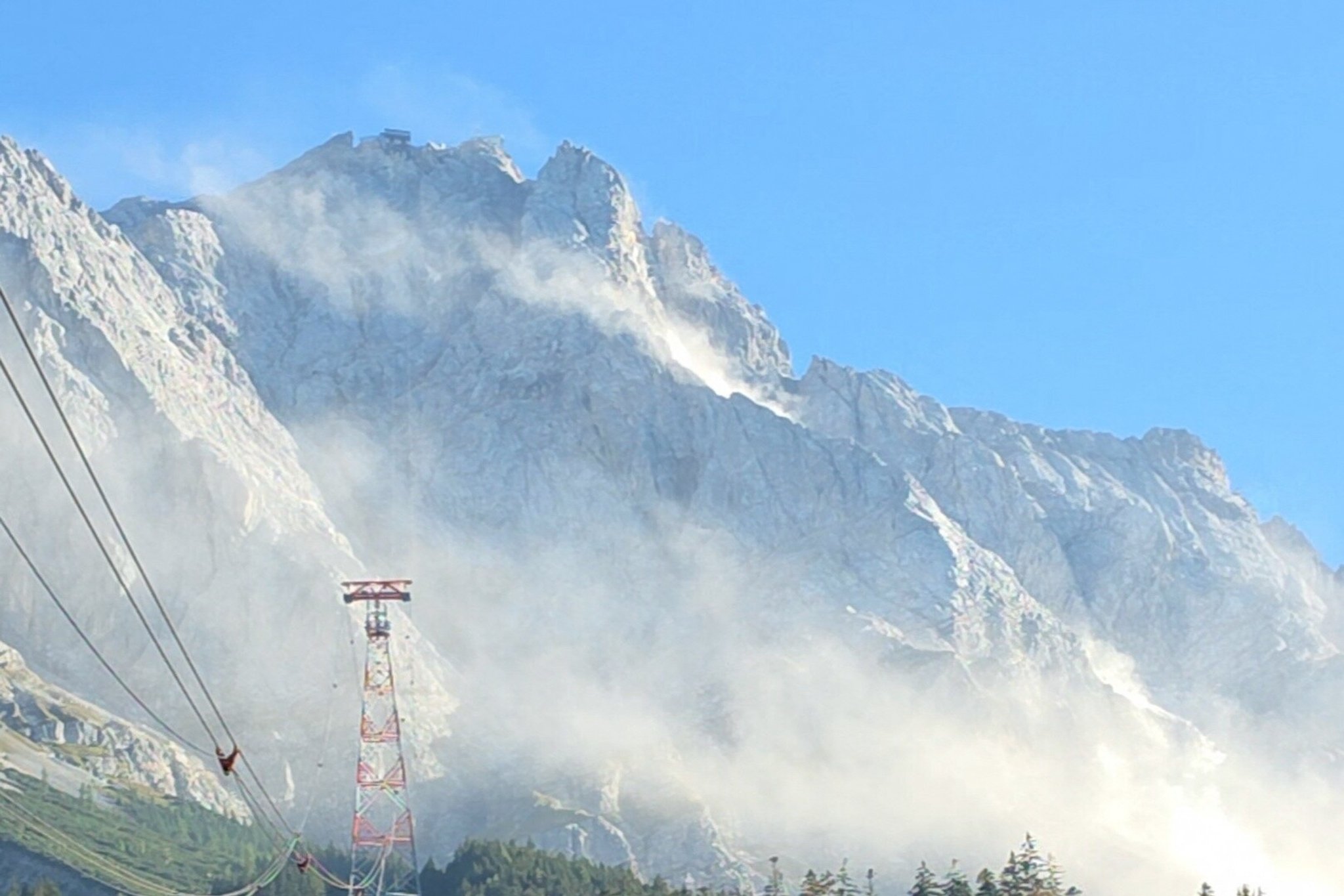 Felssturz an der Zugspitze (Archivbild vom 22.09.2026)