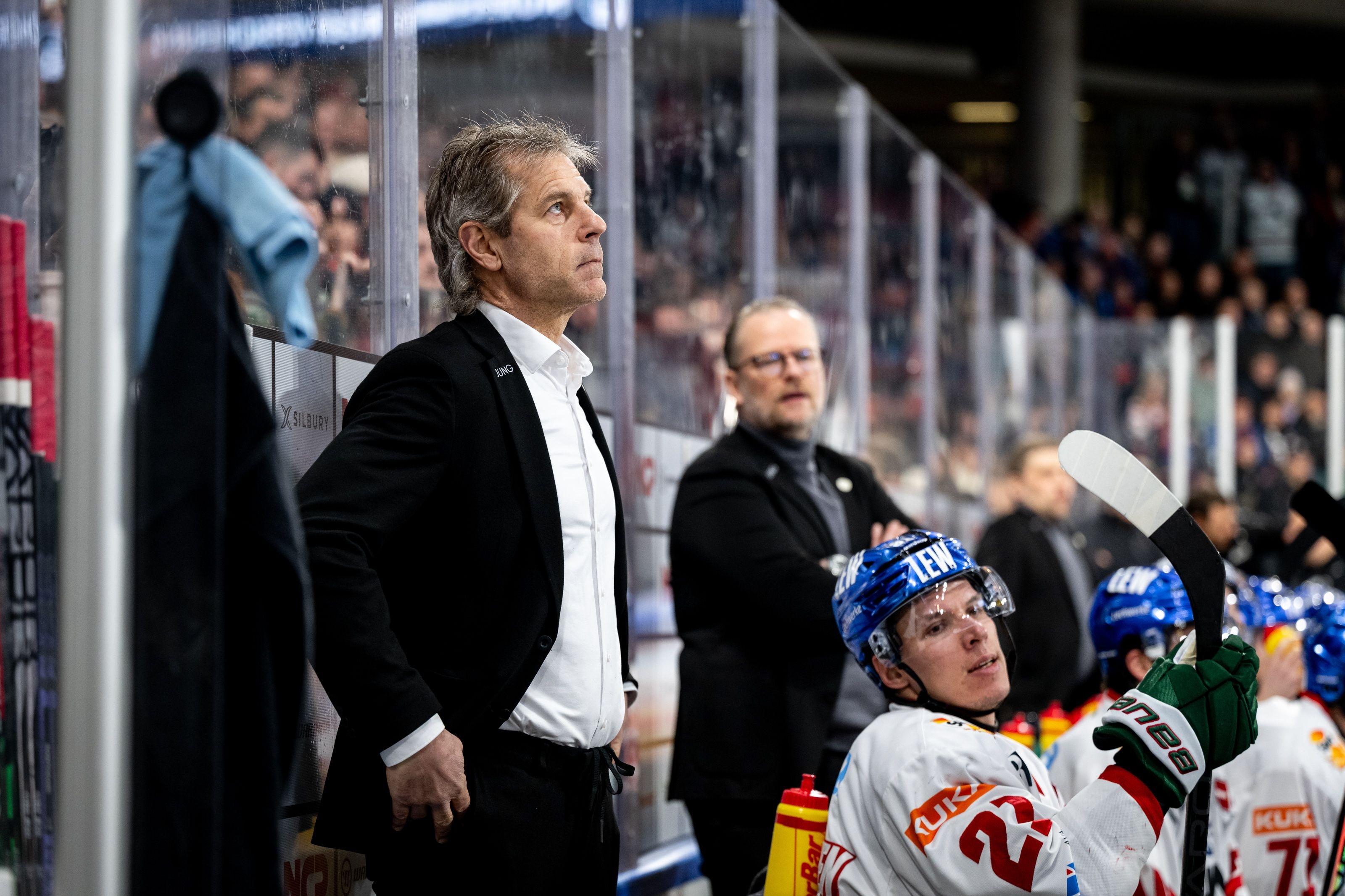 AEV-Sportdirektor Duanne Moeser (links) und Trainer Christof Kreutzer