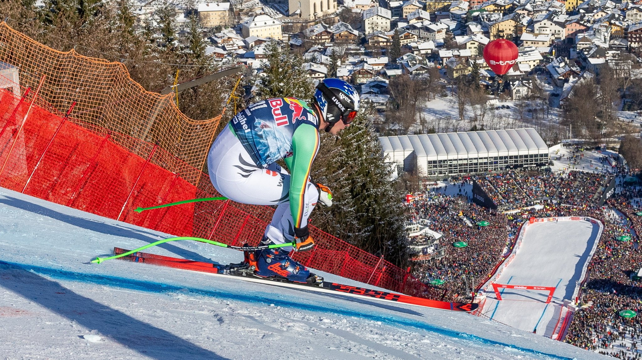 Thomas Dreßen bei seiner letzten Abfahrt in Kitzbühel