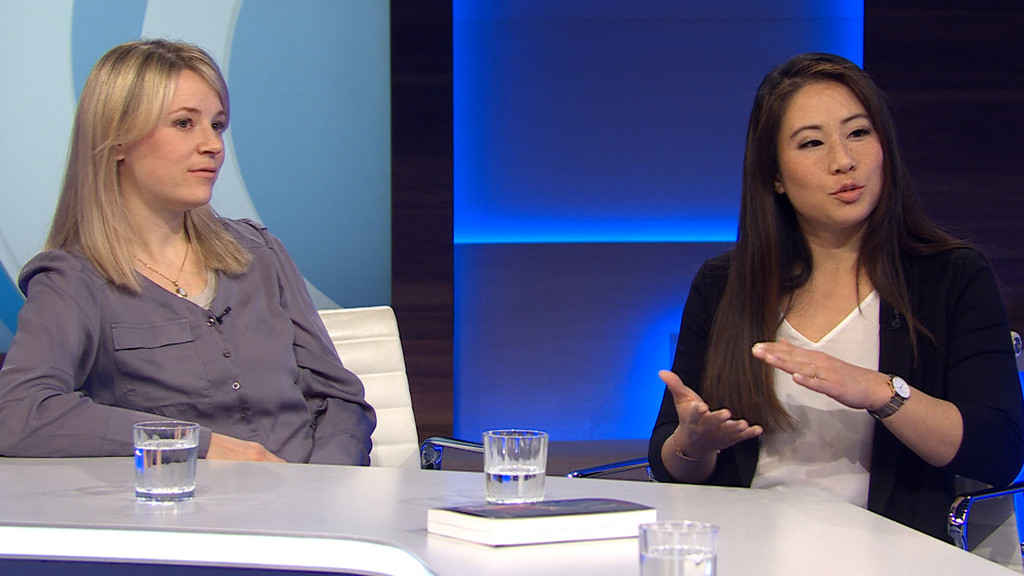 Miriam Neureuther (l.) und Kim Bui bei Blickpunkt Sport | Bild: BR Miriam Neureuther (l.) und Kim Bui bei Blickpunkt Sport
