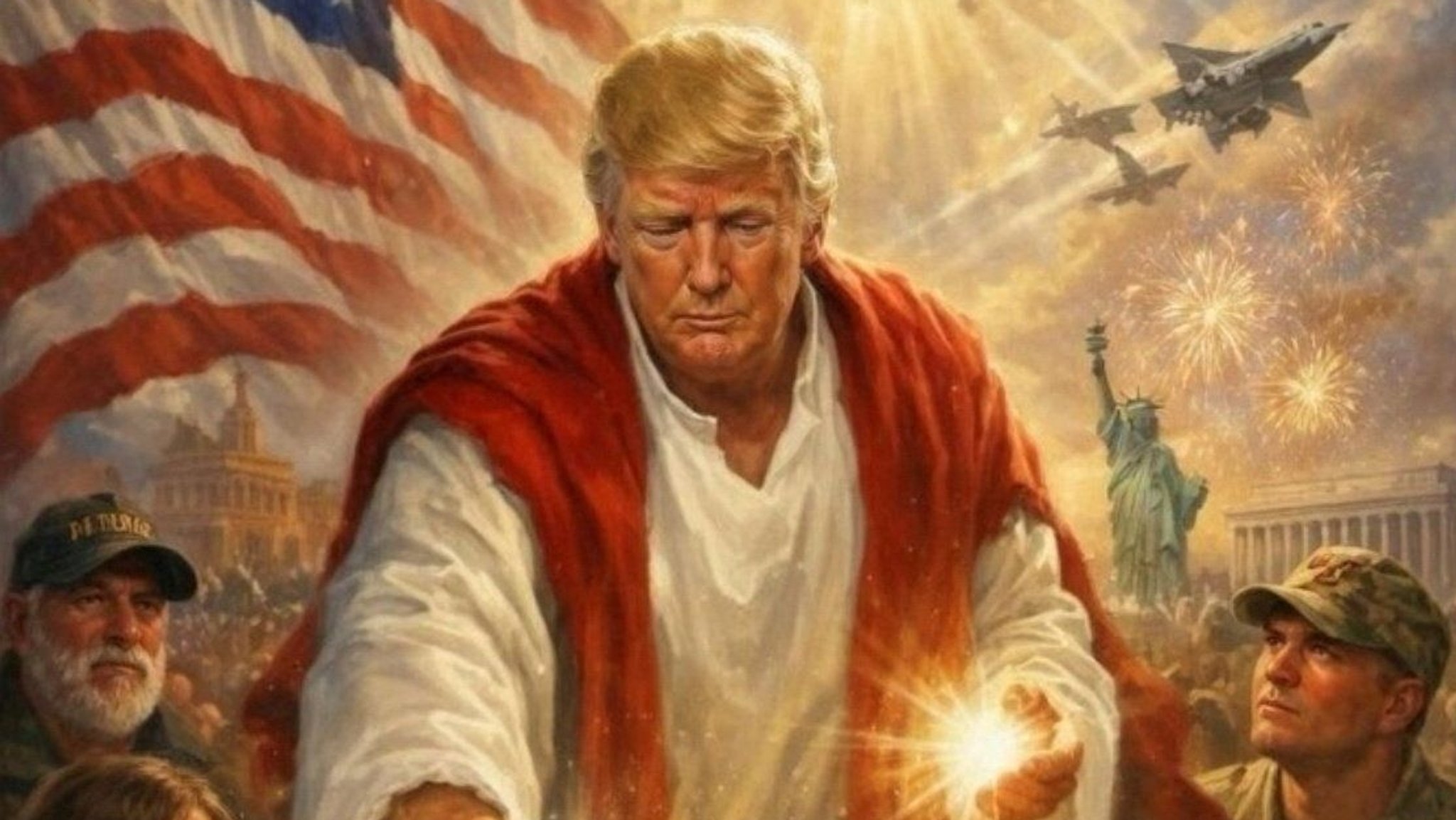 "Gotteslästerung": Trump löscht Heilandsbild nach Kritik