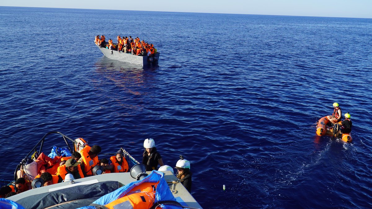 Archivbild: Seenotrettung im Mittelmeer.