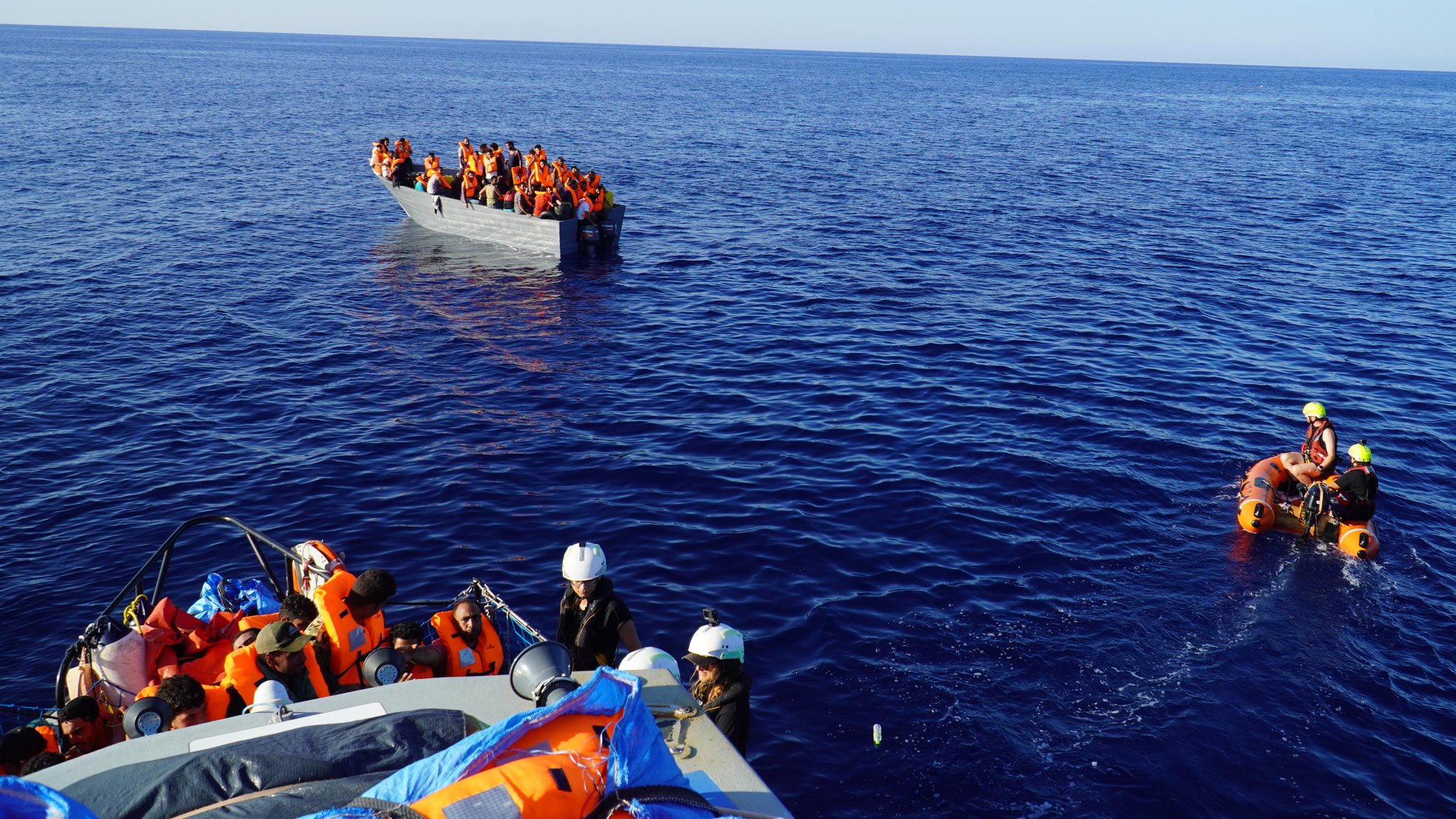 Archivbild: Seenotrettung im Mittelmeer.