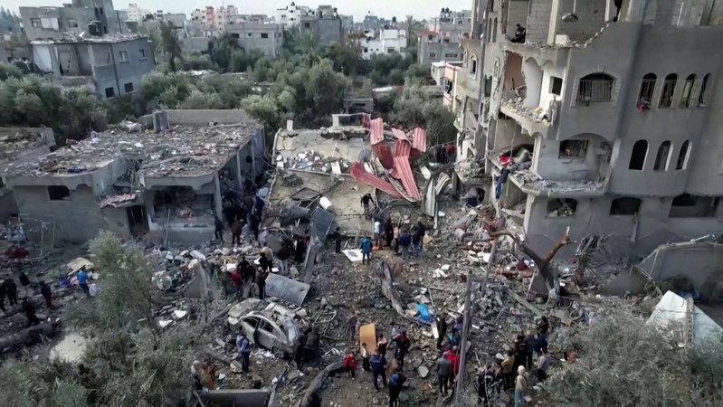Der Krieg im Gazastreifen ging auch an Weihnachten mit großer Härte weiter. 