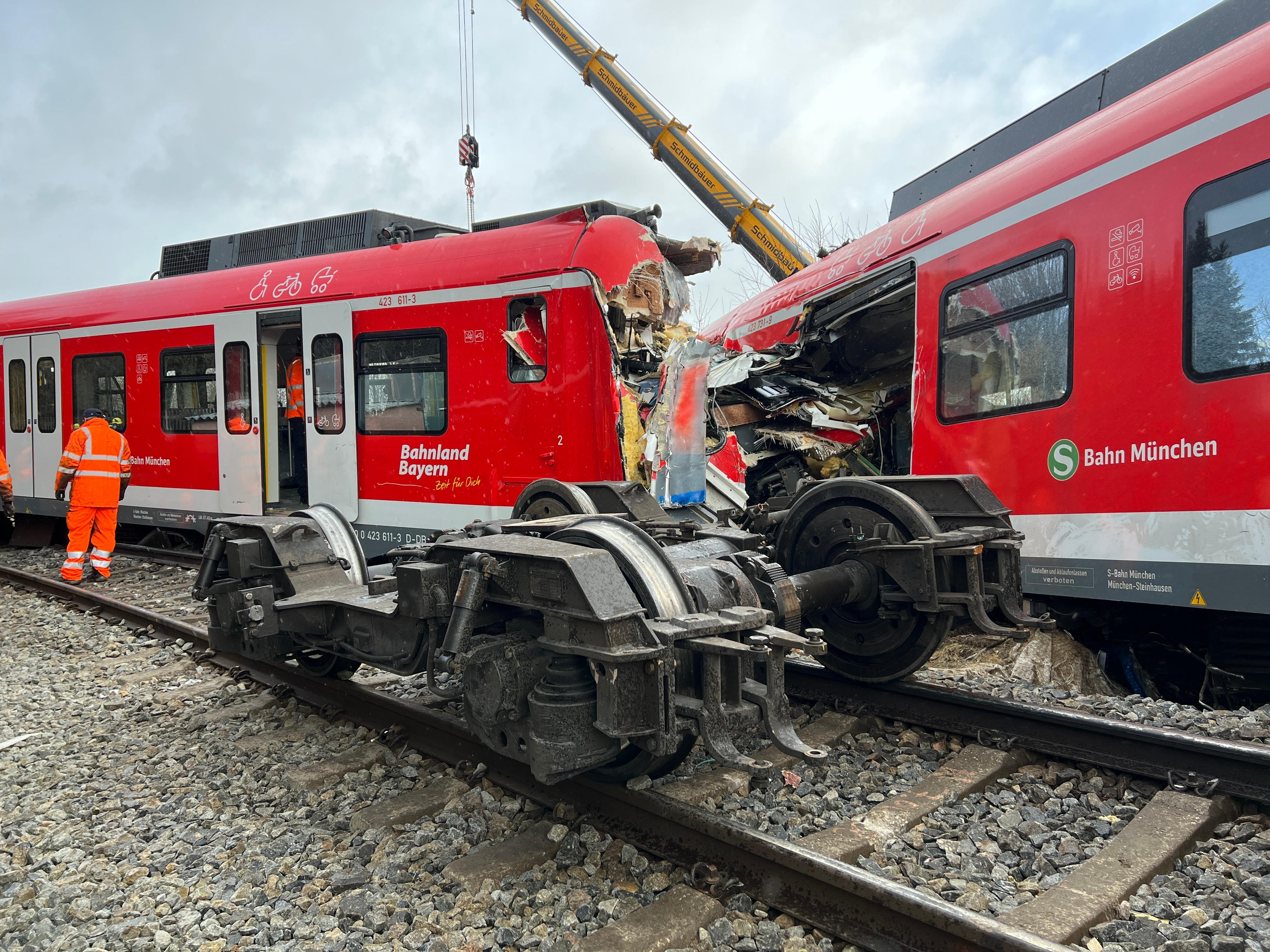 Verunglückte S-Bahn in Schäftlarn