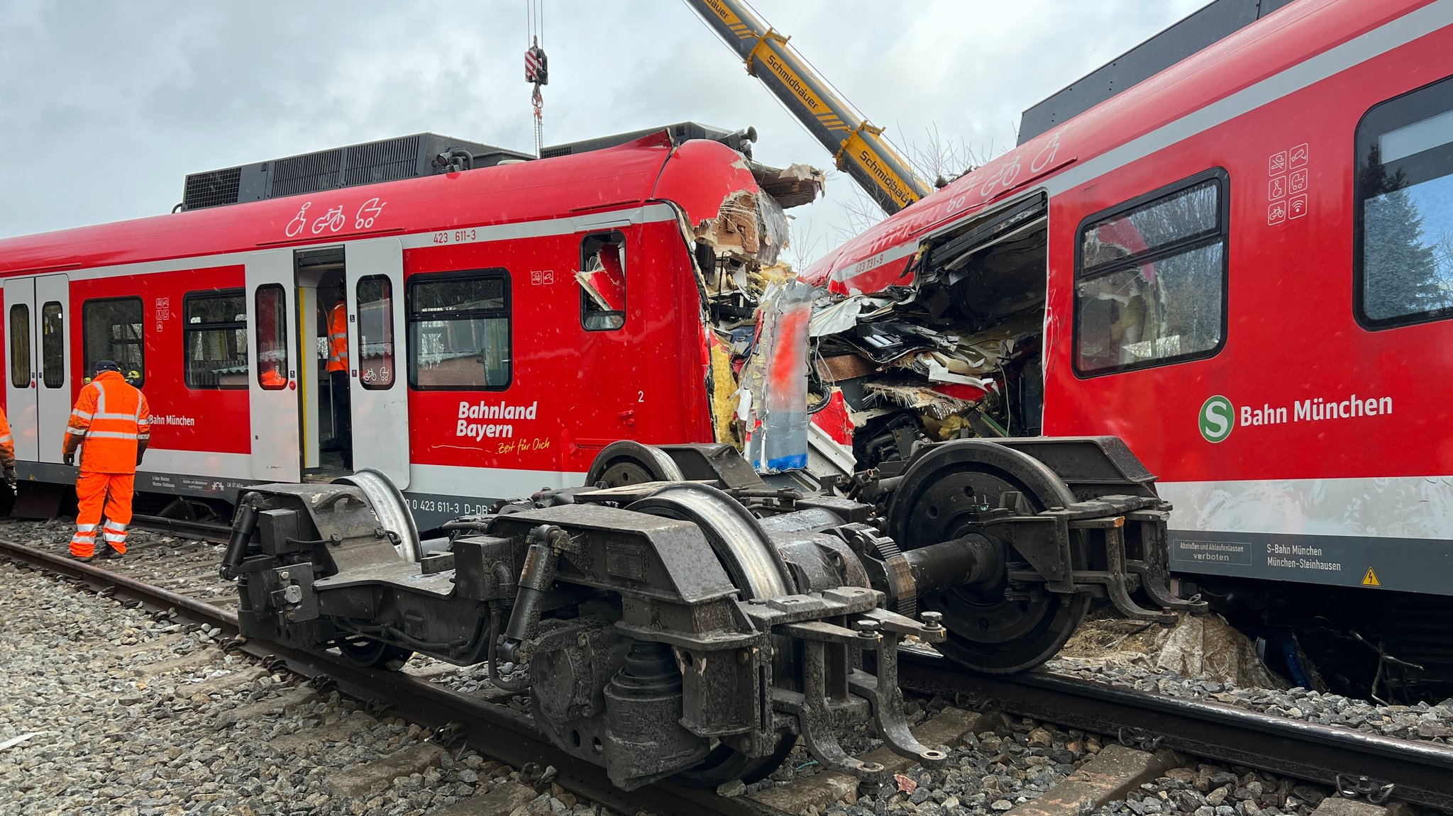 Verunglückte S-Bahn in Schäftlarn