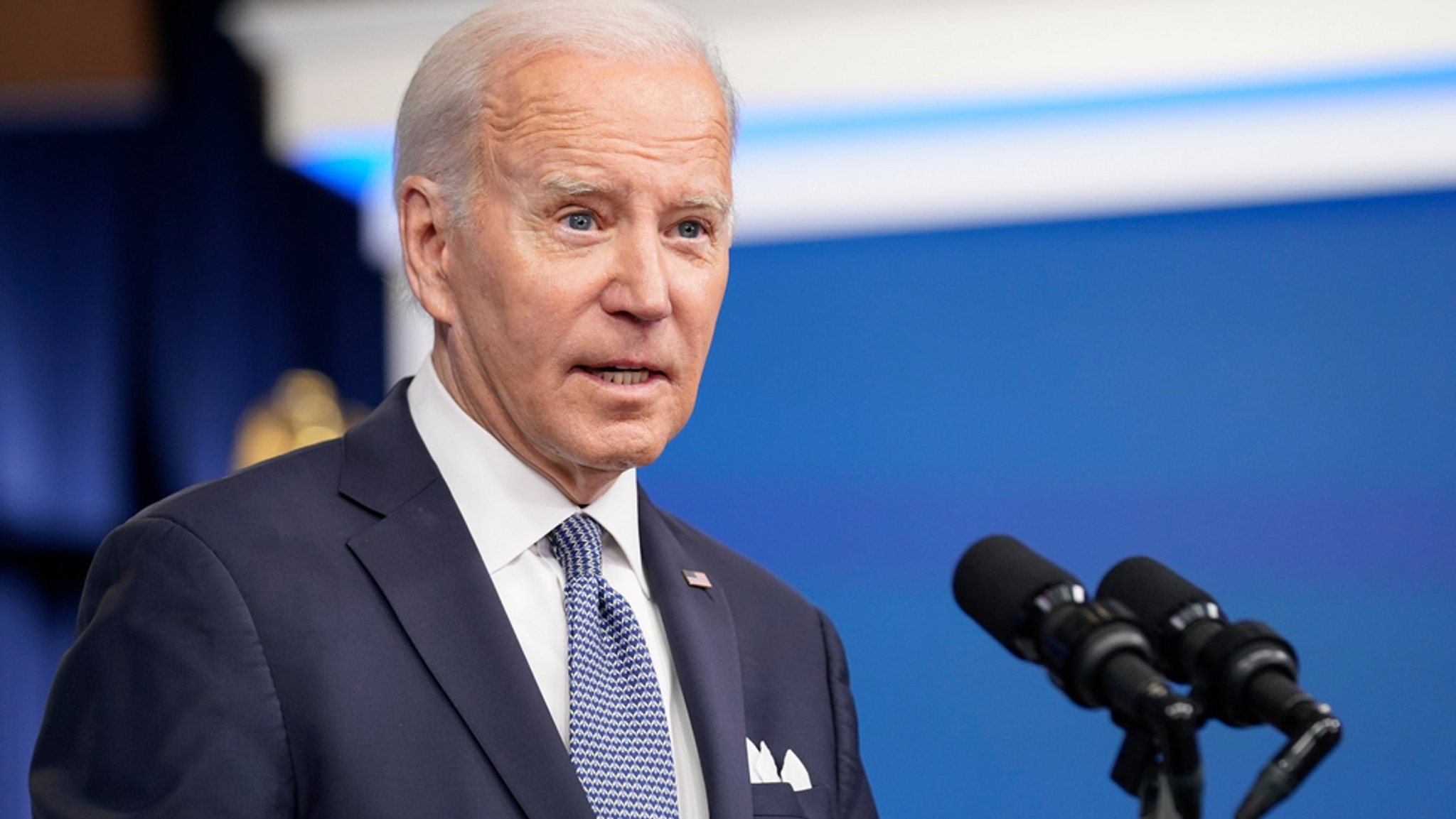 Joe Biden bei einer Pressekonferenz