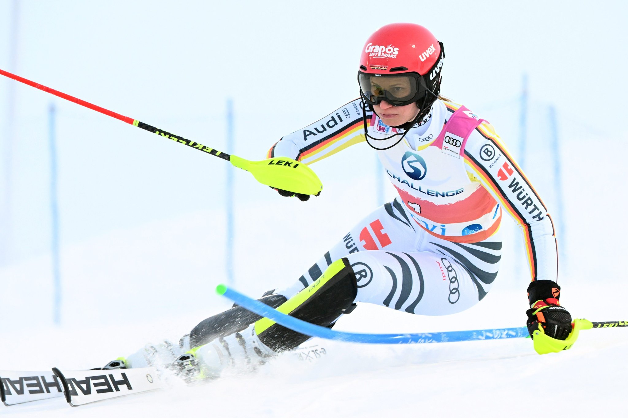 Skirennläuferin Lena Dürr im Slalom von Levi