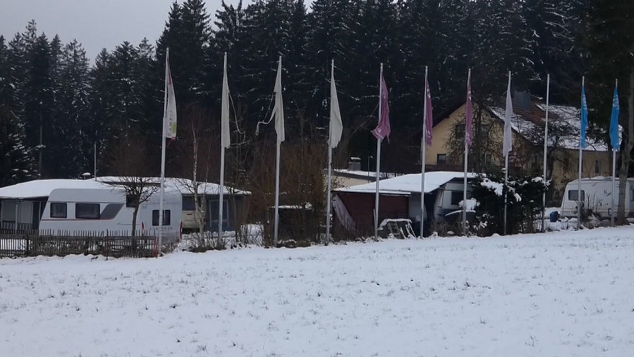 Blick auf den Campingplatz bei Viechtach