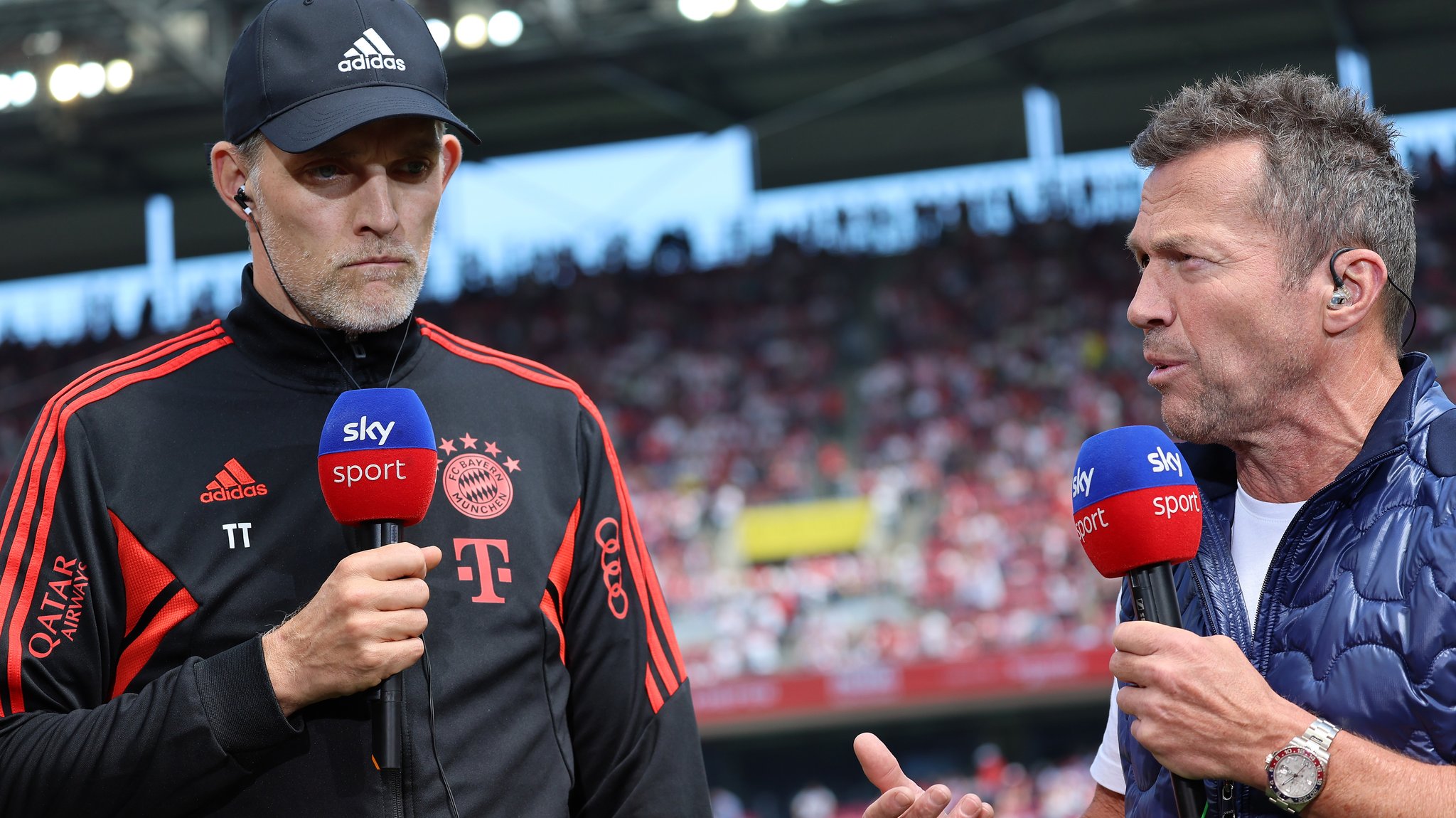 Thomas Tuchel und Lothar Matthäus (r.)