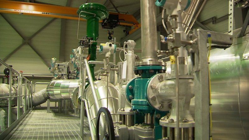 Flusswärmepumpe in Mannheim | Bild: SWR Flusswärmepumpe in Mannheim