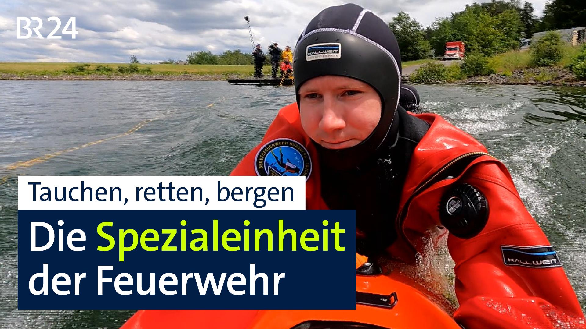 Feuerwehrtaucher im Einsatz