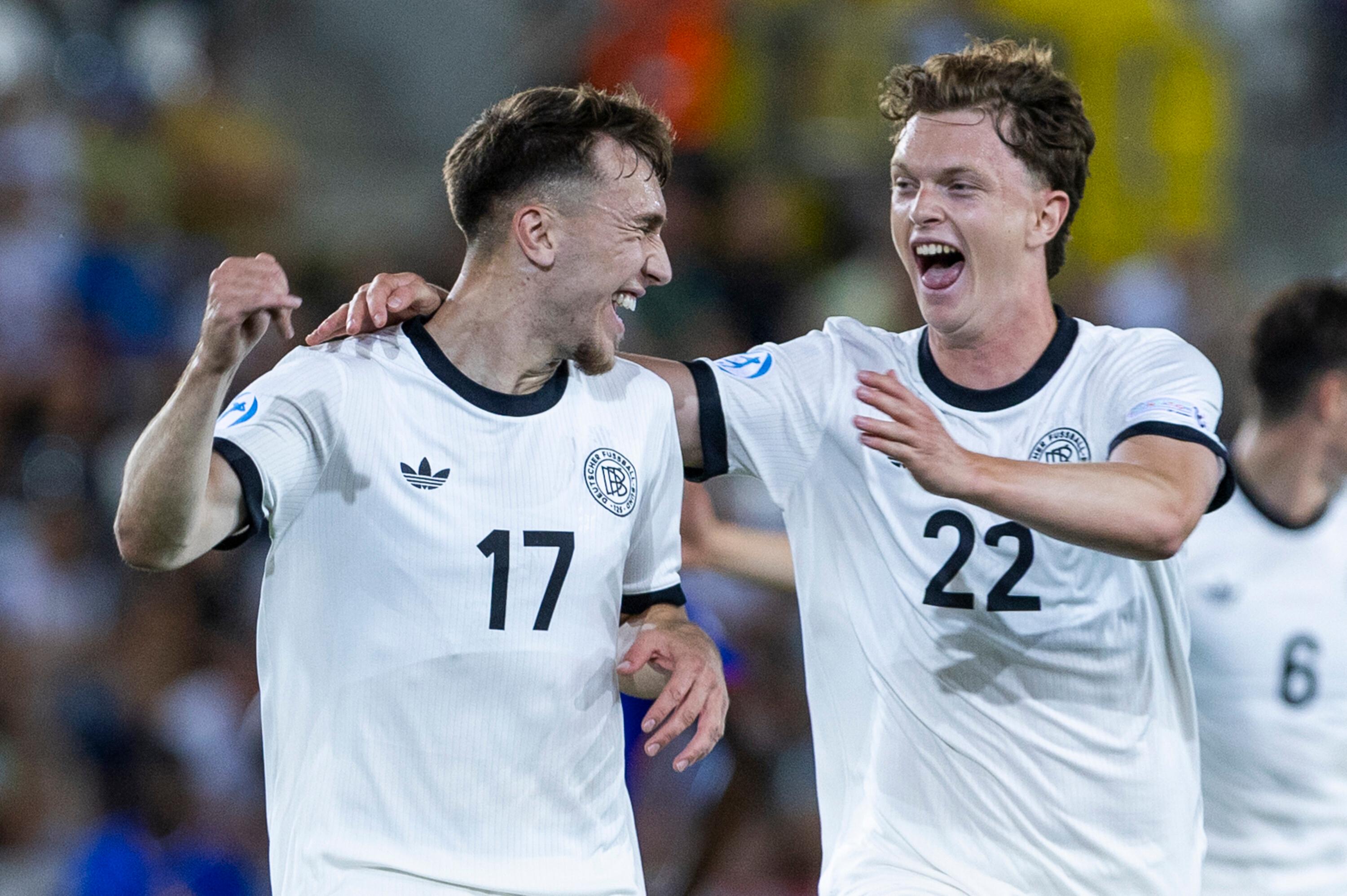 Brajan Gruda (l.) und Paul Wanner bei der U21-EM