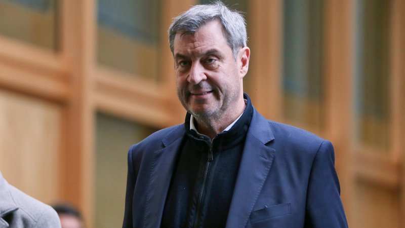 Markus Söder (CSU) am 28.02.2025 bei den Sondierungsverhandlungen der Union mit der SPD im Bundestag | Bild: picture alliance / dts-Agentur | - Markus Söder (CSU) am 28.02.2025 bei den Sondierungsverhandlungen der Union mit der SPD im Bundestag