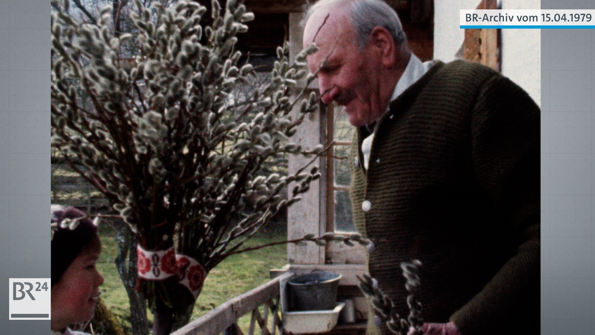 #BR24Zeitreise: Palmbuschen austragen in Litzldorf 1979