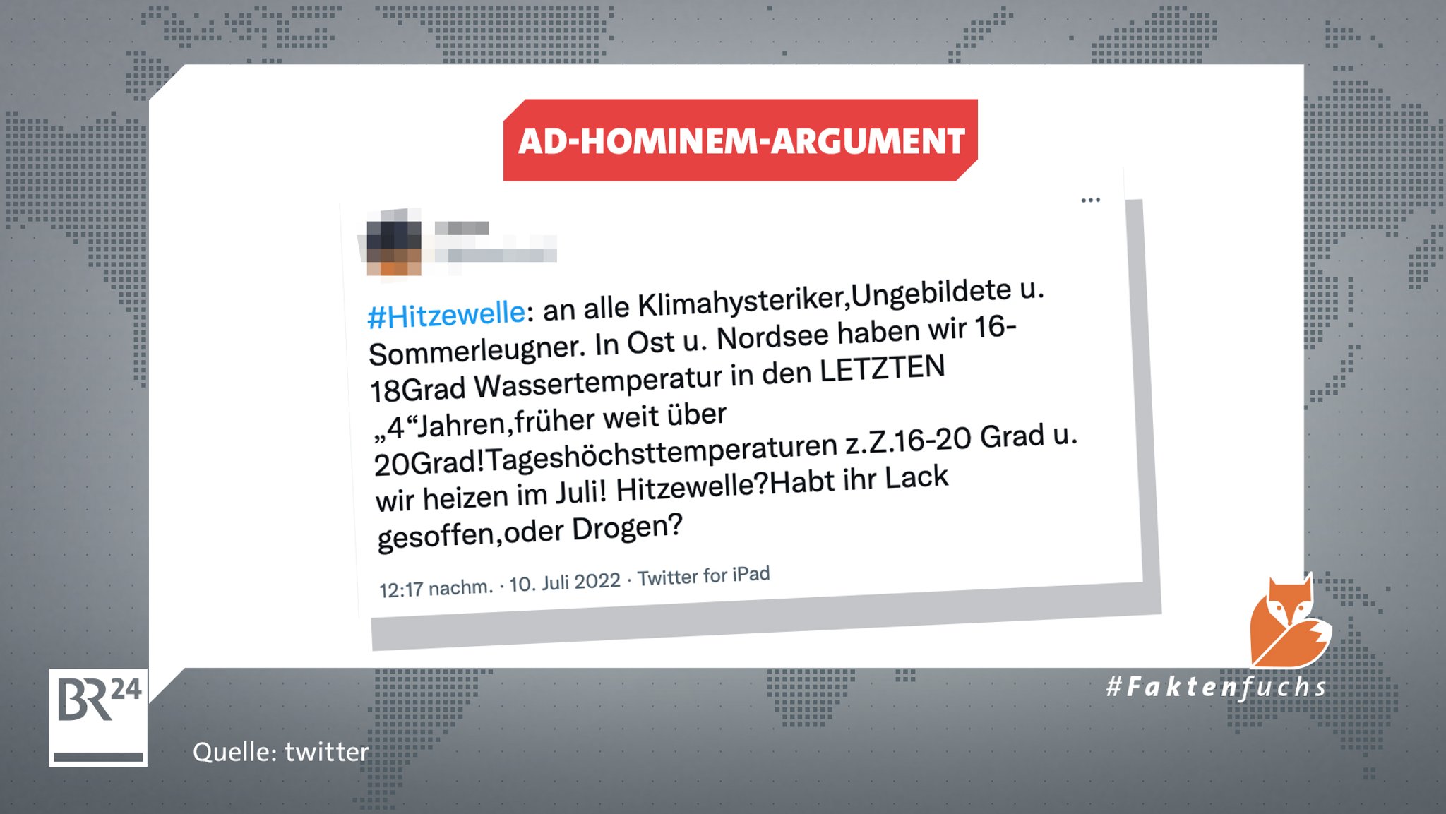 Ein Beispiel für ein Ad-hominem-Argument