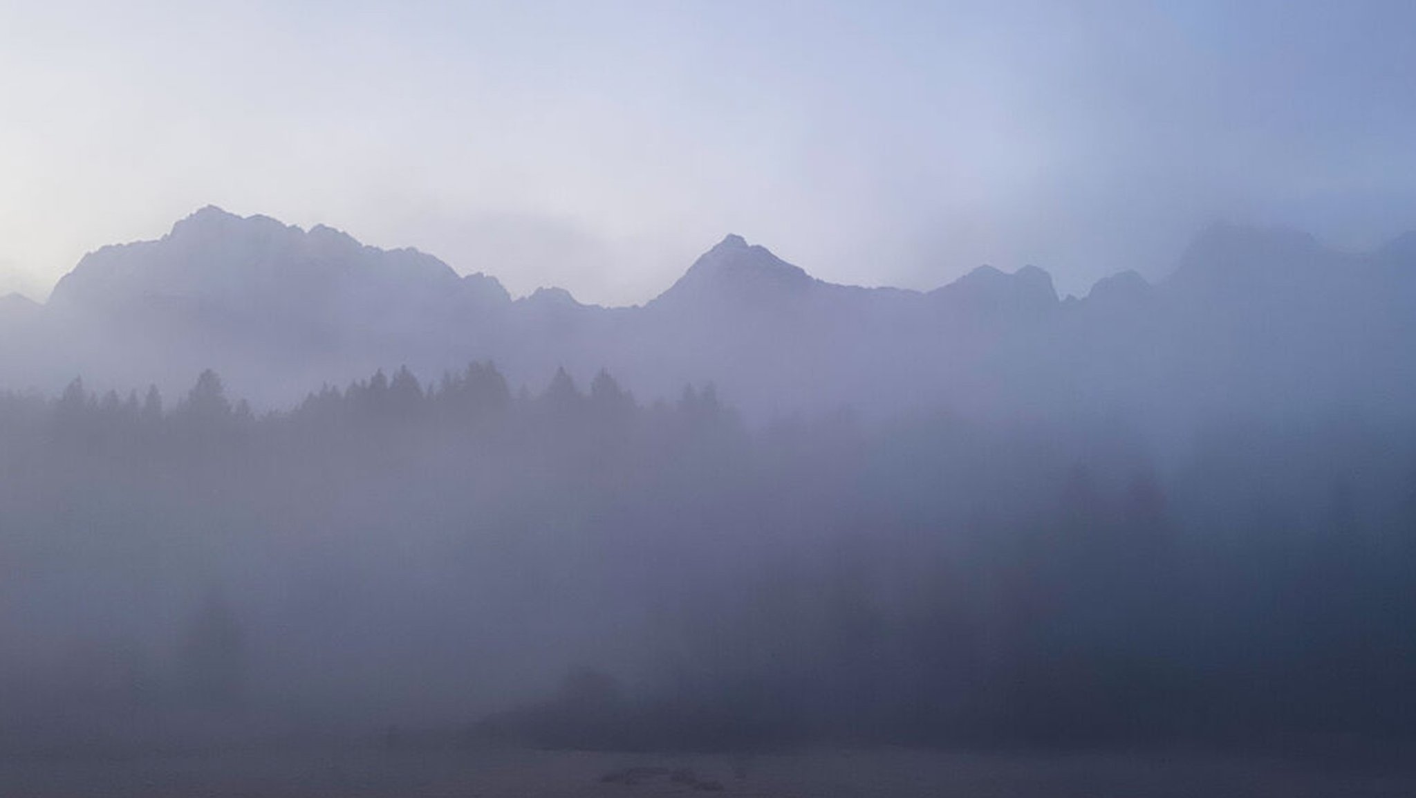 Blick auf das Karwendelgebirge