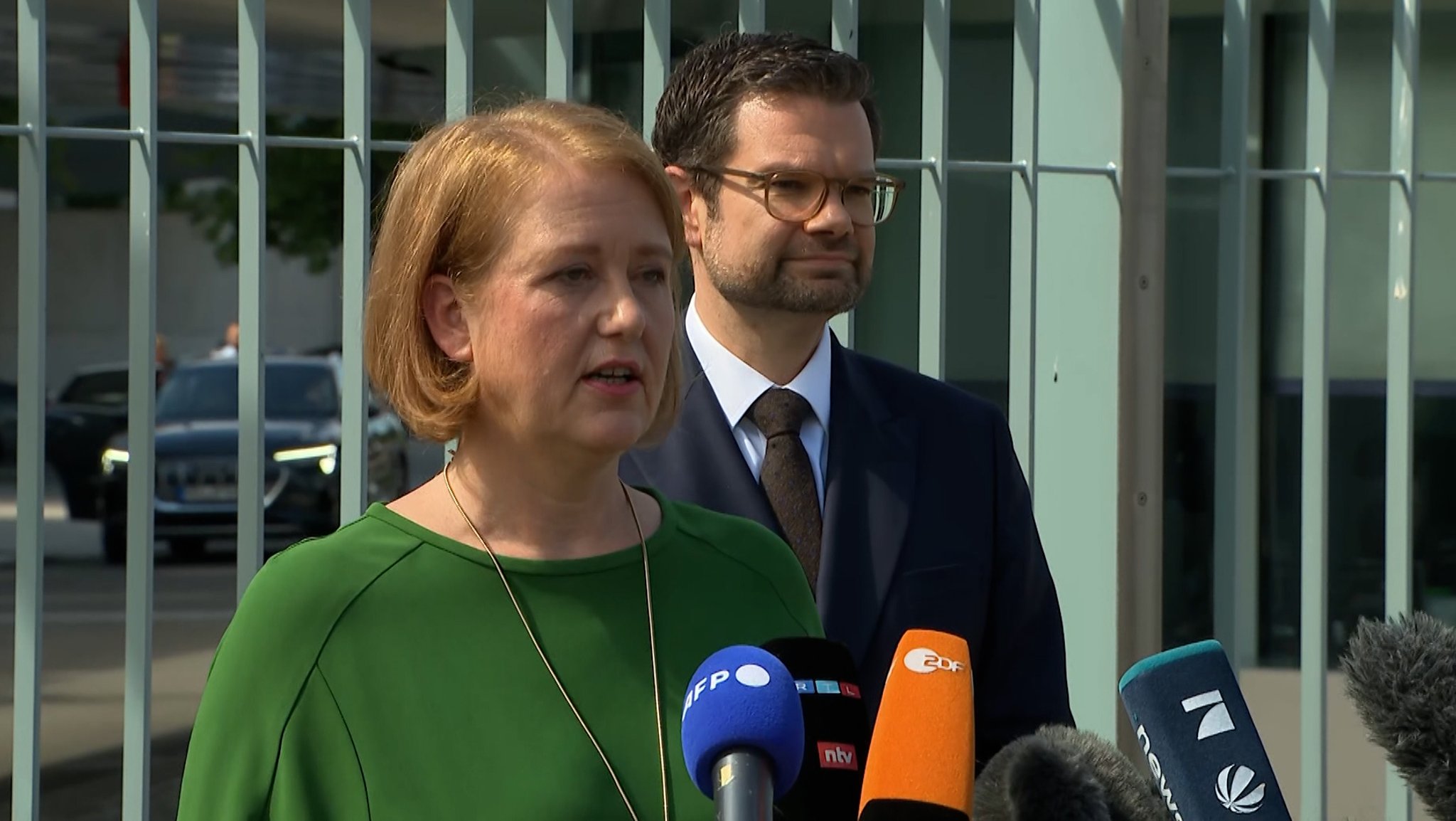 Bundesfamilienministerin Lisa Paus (Grüne) und Bundesjustizminister Marco Buschmann (FDP)