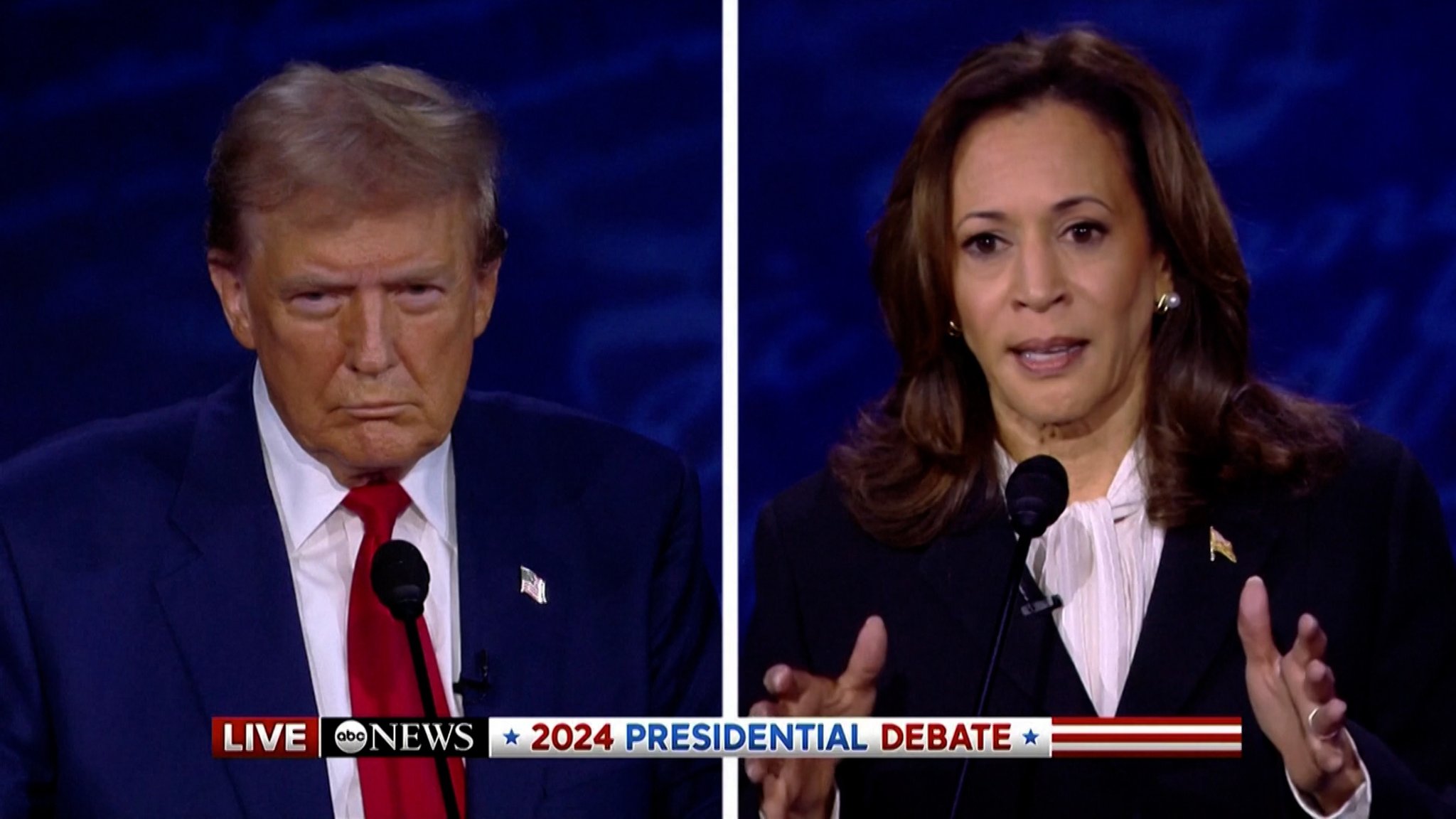 Trump und Harris im TV-Duell