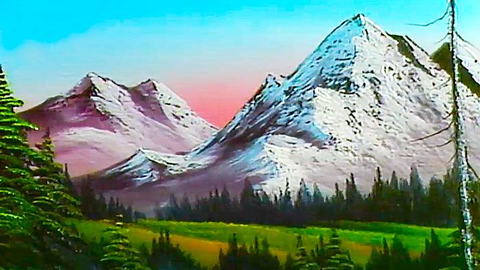 Bob Ross The Joy Of Painting Evergreen Valley