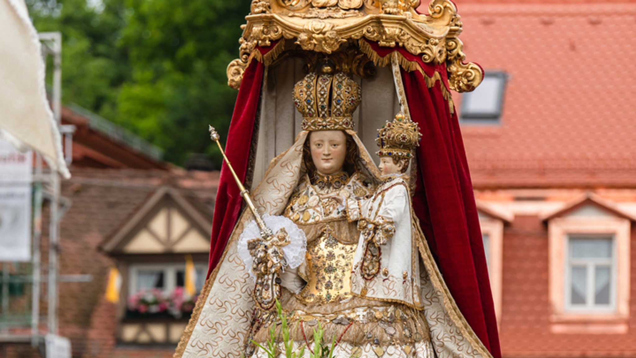 Teil einer Fronleichnamsprozession in Bamberg 2019