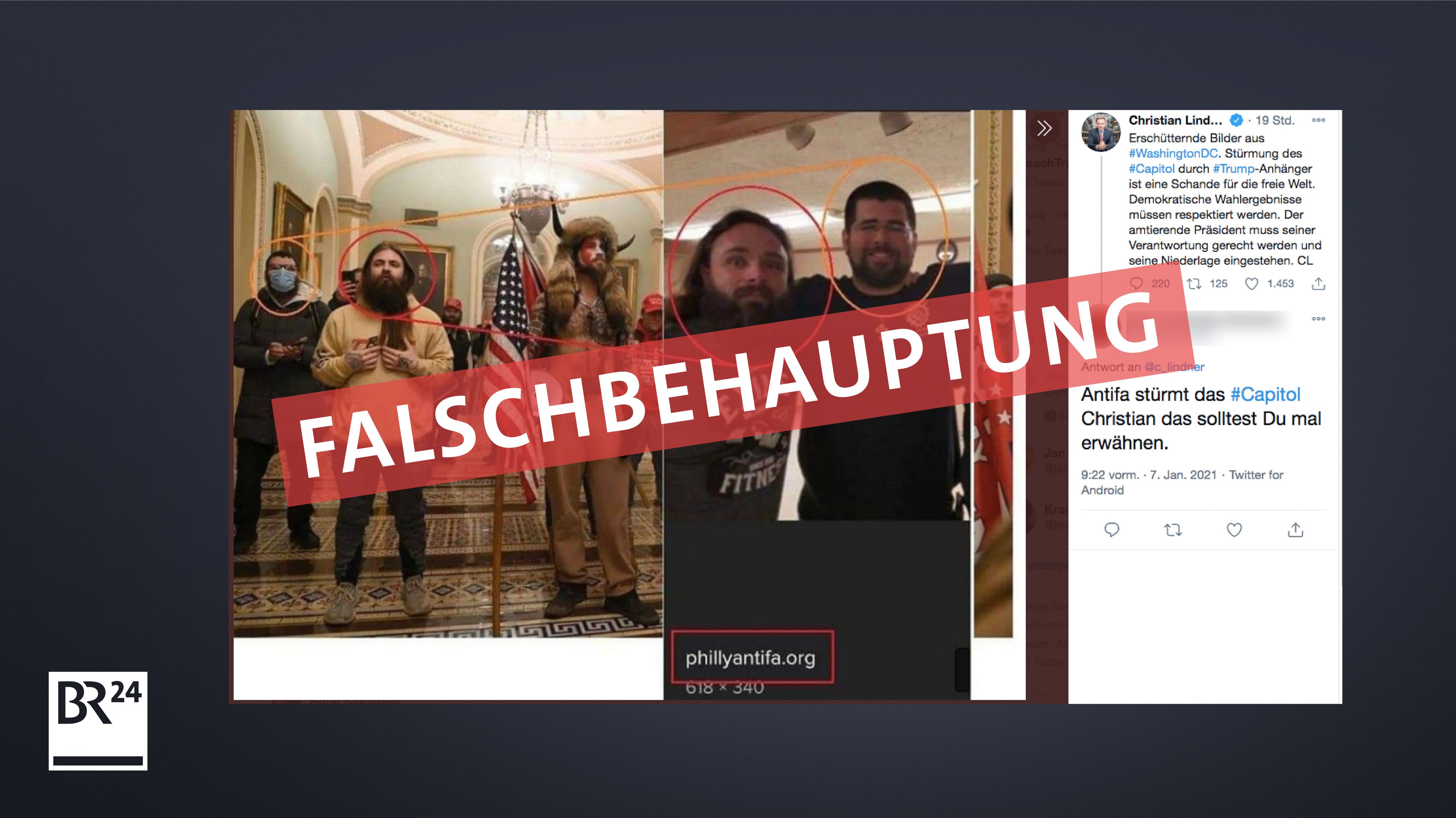 #Faktenfuchs: Rechtsextreme bei Sturm auf Kapitol dabei | BR24