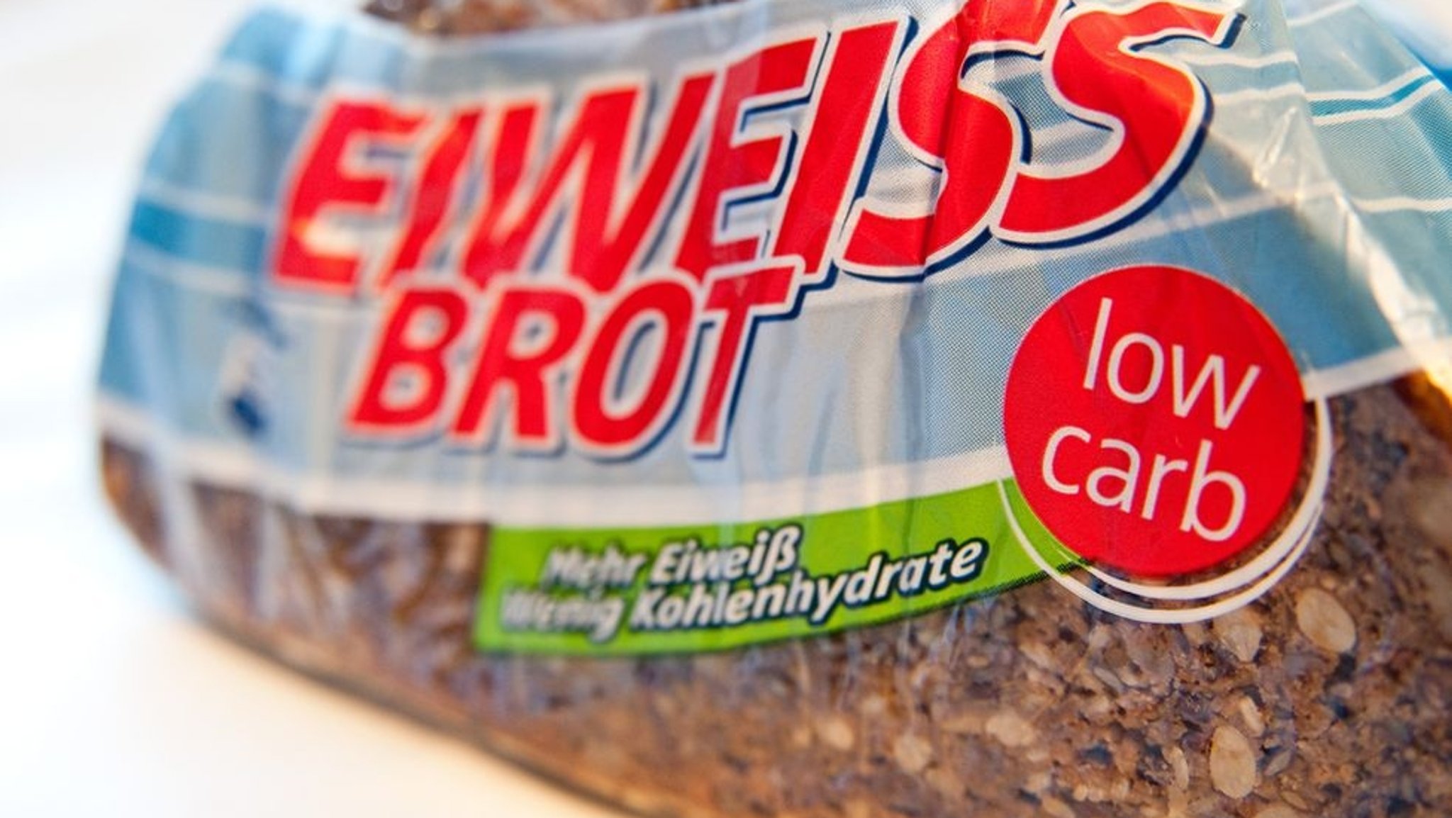 Verpacktes Eiweißbrot