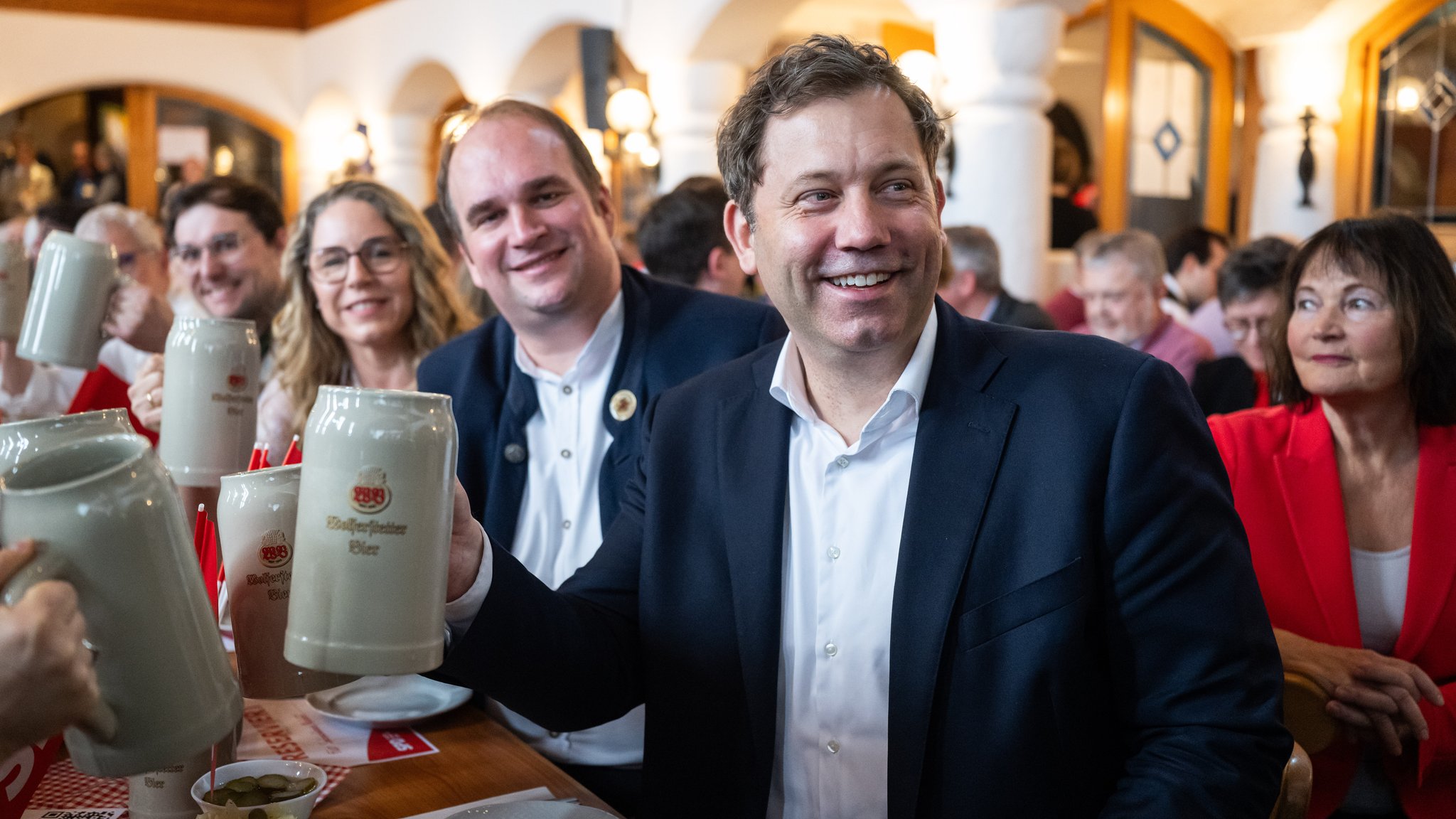 Der Vize-Kanzler zu Gast beim Politischen Aschermittwoch: SPD-Parteichef Lars Klingbeil in Vilshofen.