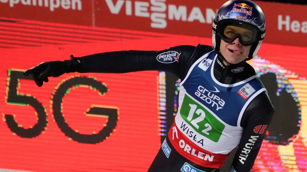 Andreas Wellinger springt beim Weltcup in Wisla Schnzenrekord