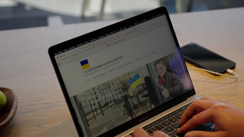 Jobbörse zur Vermittlung von ukrainischen Geflüchteten 