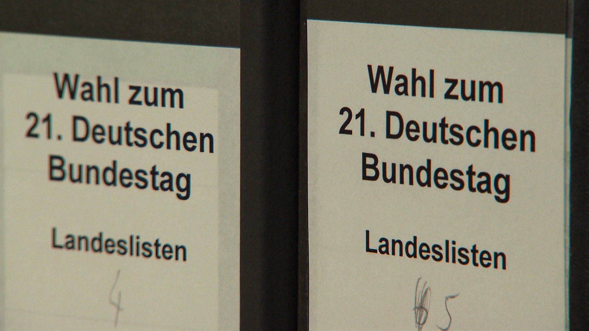 Landeslisten für die Wahl zum 21. Deutschen Bundestag im Februar.