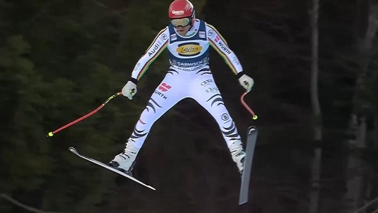 Josef Ferstl verabschiedet sich auf der Kandahar mit der Ghedina-Grätsche