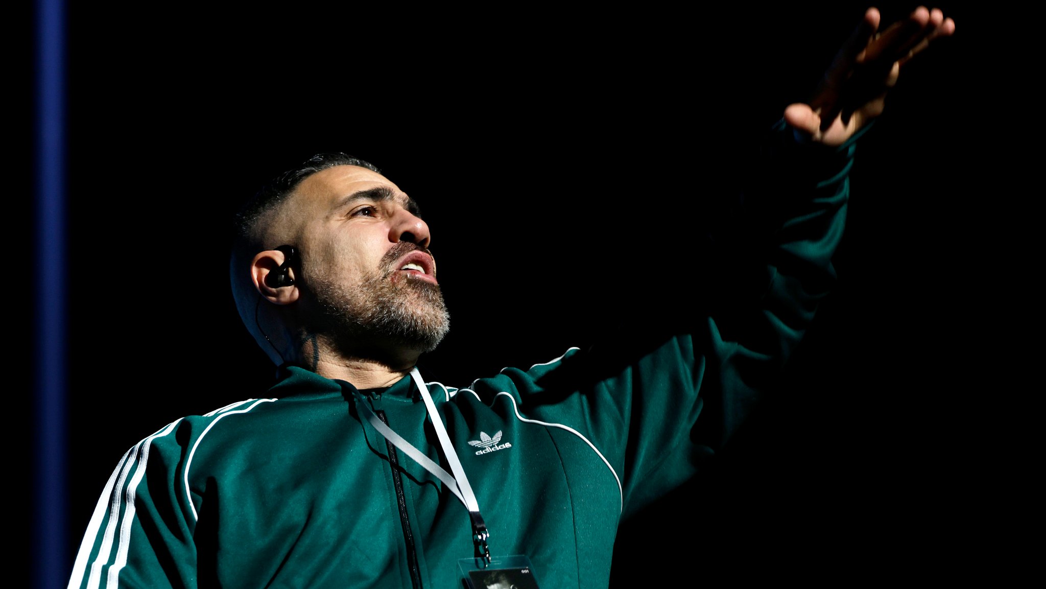 Rapper Bushido bei seinem Auftritt im Rahmen der Tour "König für immer!" in der Lanxess-Arena. Köln, 26.03.2024