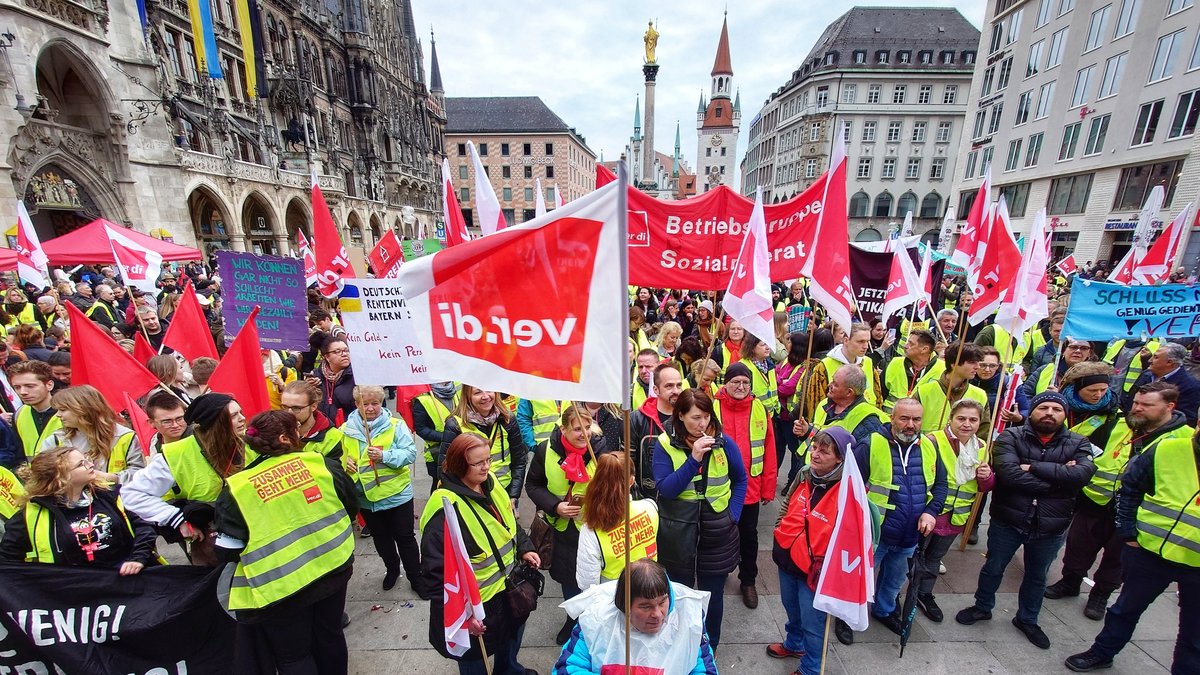 Kitas, Kliniken, Öffentlicher Dienst: Großstreiktag in Bayern