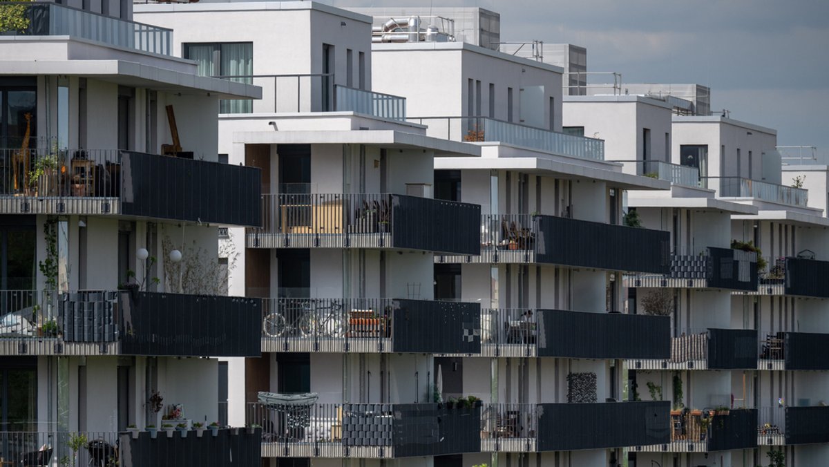 Blick auf Neubau-Wohnungen im Berliner Bezirk Schöneberg.