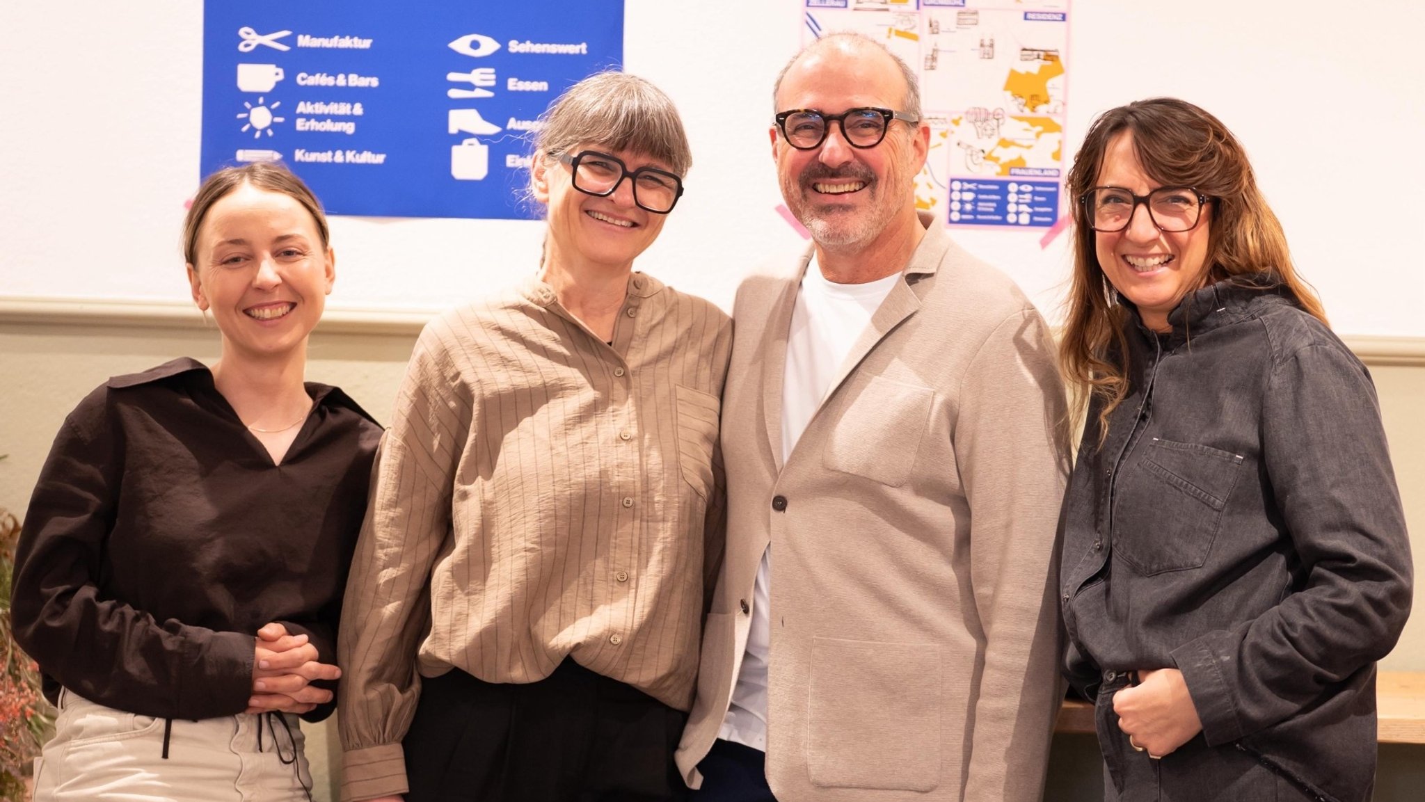 Das Gründerteam von "Manufaktour": Conni Henle, Petra-Sophie Karl, Andreas Karl, Anja Wagenbrenner (von links nach rechts).