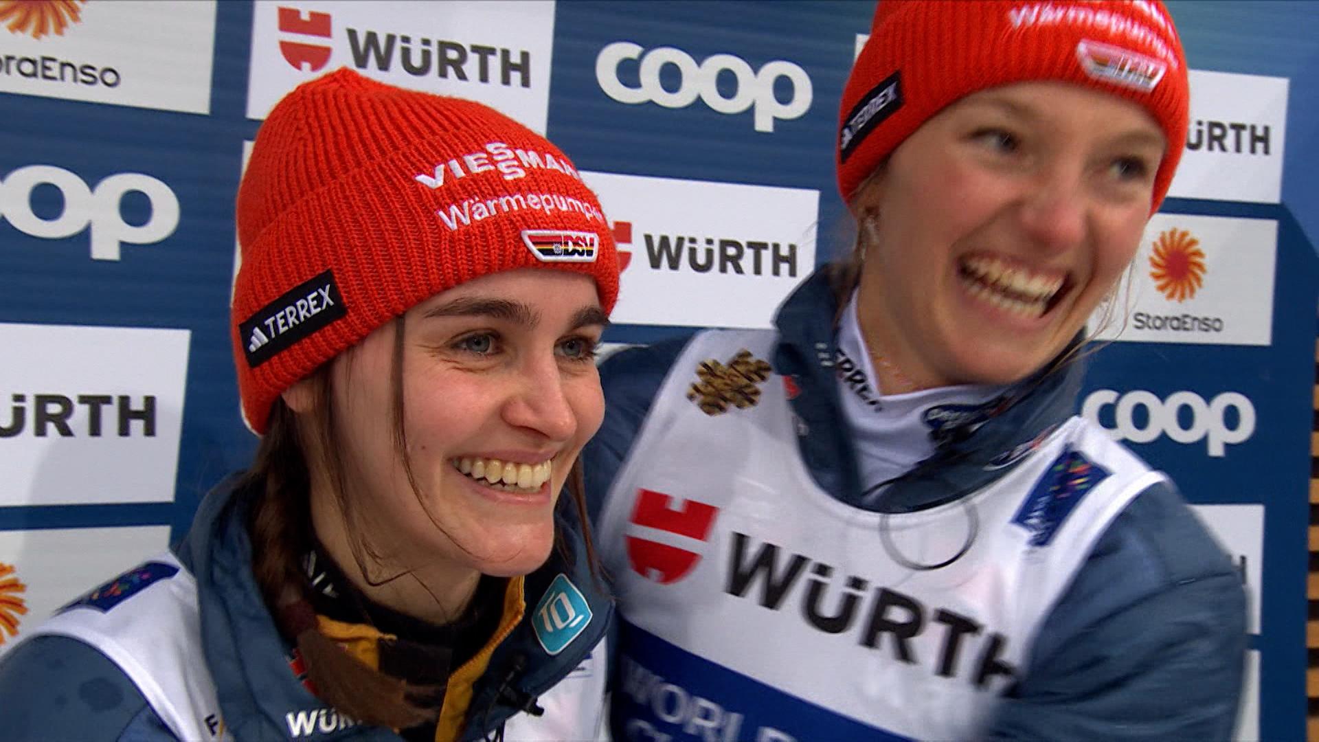 Bei der nordischen Ski-Weltmeisterschaft holten die Ski-Springerin Selina Freitag und das Kombinierer-Team im Mixed-Wettbewerb Silber. 