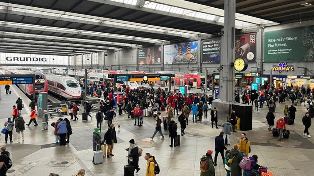 Der Betrieb am Münchner Hauptbahnhof