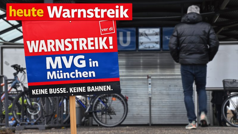 ÖPNV-Warnstreik (Fotomontage) | Bild: picture alliance / SvenSimon | Frank Hoermann / SVEN SIMON ÖPNV-Warnstreik (Fotomontage)