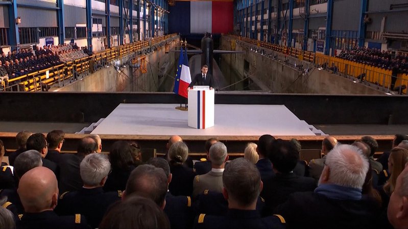 Frankreich - Präsident Macron will das Atomarsenal aufstocken | Bild: Bayerischer Rundfunk 2026 Frankreich - Präsident Macron will das Atomarsenal aufstocken