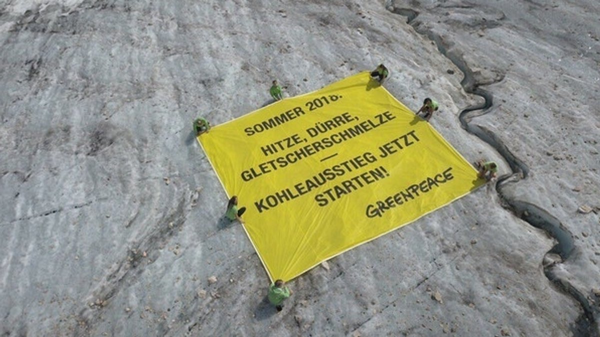 Greenpeace-Aktion auf der Zugspitze